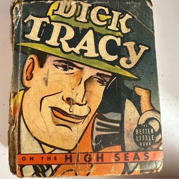 Vtg 7Pc Lot Big Little Book Dick Tracy Tarzan Foreign Legion Mac Of The Marines - Picture 5 of 11